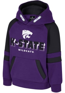 Colosseum K-State Wildcats Toddler Purple Todd Long Sleeve Hooded Sweatshirt