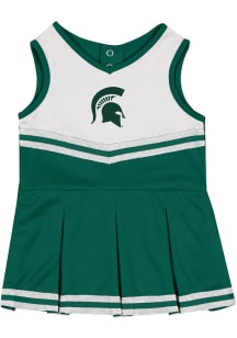 Colosseum Michigan State Spartans Baby Green Time for Recess Sets Cheer Dress