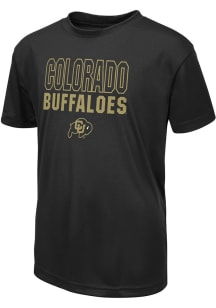 Colosseum Colorado Buffaloes Youth Black Trails Short Sleeve T-Shirt