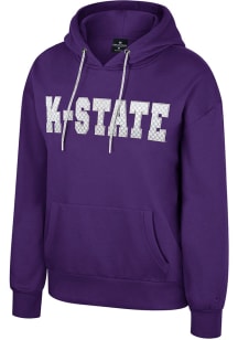 Colosseum K-State Wildcats Womens Purple Reflection Hooded Sweatshirt