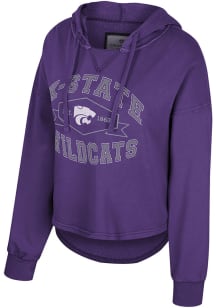 Colosseum K-State Wildcats Womens Purple For Serious Hooded Sweatshirt