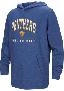 Colosseum Pitt Panthers Youth Blue Campus Long Sleeve Hoodie