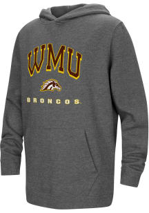 Colosseum Western Michigan Broncos Youth Charcoal Campus Long Sleeve Hoodie