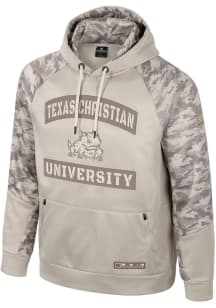 Colosseum TCU Horned Frogs Mens Tan OHT Mojave Hood