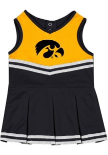 Colosseum Iowa Hawkeyes Baby Black Time for Recess Sets Cheer Dress