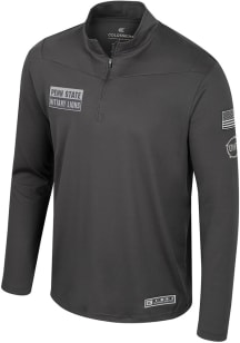 Colosseum Penn State Nittany Lions Mens Charcoal OHT Booyah Long Sleeve Qtr Zip Pullover