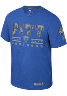 Colosseum Pitt Panthers Blue OHT Oorah Short Sleeve T Shirt