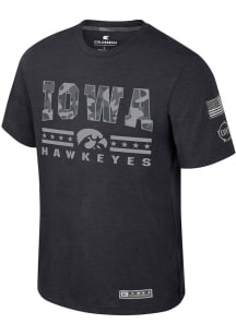 Colosseum Iowa Hawkeyes Black OHT Oorah Short Sleeve T Shirt