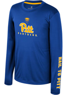 Colosseum Pitt Panthers Youth Blue Armada Long Sleeve T-Shirt