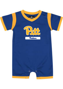 Colosseum Pitt Panthers Baby Blue Arcade Short Sleeve One Piece