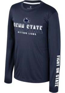 Colosseum Penn State Nittany Lions Youth Navy Blue Armada Long Sleeve T-Shirt