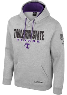 Colosseum Tarleton State Texans Mens Grey OHT Oorah Long Sleeve Hoodie