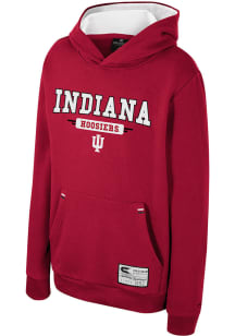 Colosseum Indiana Hoosiers Youth Cardinal Centauri Long Sleeve Hoodie