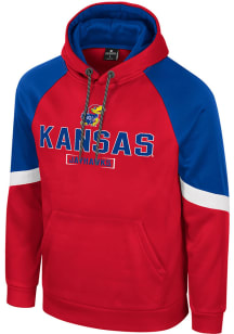 Colosseum Kansas Jayhawks Mens Red Prewitt Hood