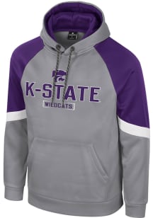 Colosseum K-State Wildcats Mens Grey Prewitt Hood