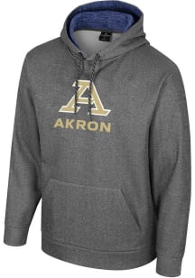 Colosseum Akron Zips Mens Charcoal McCarthy Hood