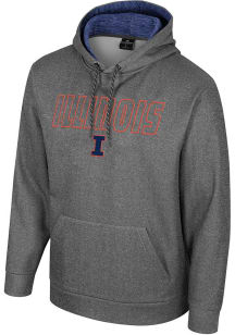 Colosseum Illinois Fighting Illini Mens Charcoal McCarthy Hood
