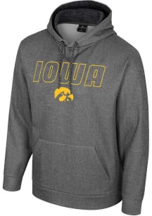 Colosseum Iowa Hawkeyes Mens Charcoal McCarthy Hood
