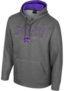 Colosseum K-State Wildcats Mens Charcoal McCarthy Hood