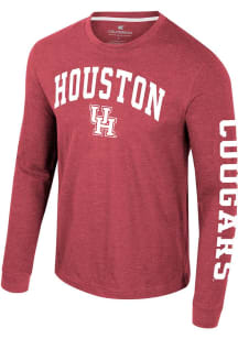 Colosseum Houston Cougars Red Reese Long Sleeve T Shirt