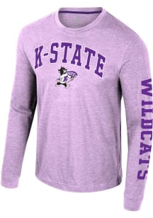 Colosseum K-State Wildcats Lavender Reese Long Sleeve T Shirt