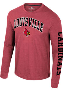 Colosseum Louisville Cardinals Red Reese Long Sleeve T Shirt
