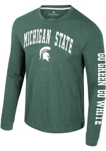Colosseum Michigan State Spartans Green Reese Long Sleeve T Shirt