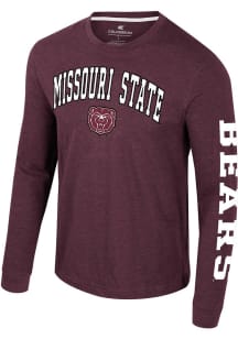 Colosseum Missouri State Bears Maroon Reese Long Sleeve T Shirt
