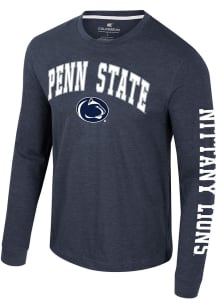 Colosseum Penn State Nittany Lions Navy Blue Reese Long Sleeve T Shirt