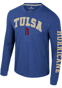 Colosseum Tulsa Golden Hurricane Blue Reese Long Sleeve T Shirt