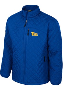 Colosseum Pitt Panthers Mens Blue Back on Top Puffer Medium Weight Jacket