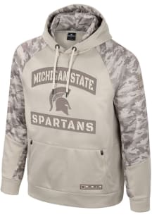 Colosseum Michigan State Spartans Mens Tan OHT Mojave Hood