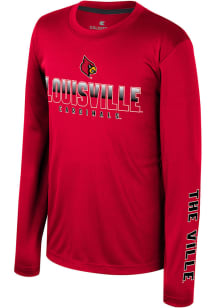Colosseum Louisville Cardinals Youth Red Armada Long Sleeve T-Shirt