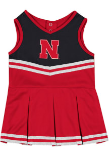 Colosseum Nebraska Cornhuskers Baby Red Time for Recess Sets Cheer Dress