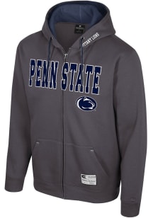 Colosseum Penn State Nittany Lions Mens Charcoal Harrison Long Sleeve Full Zip Jacket