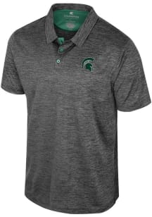 Colosseum Michigan State Spartans Mens Black Prime Short Sleeve Polo