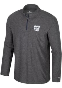 Colosseum Butler Bulldogs Mens Charcoal Hartman Long Sleeve Qtr Zip Pullover