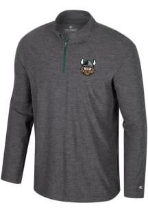 Colosseum Cleveland State Vikings Mens Charcoal Hartman Long Sleeve Qtr Zip Pullover