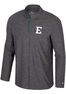 Colosseum Eastern Michigan Eagles Mens Charcoal Hartman Long Sleeve Qtr Zip Pullover