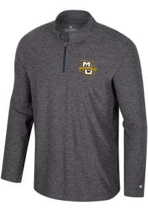 Colosseum Marquette Golden Eagles Mens Charcoal Hartman Long Sleeve Qtr Zip Pullover