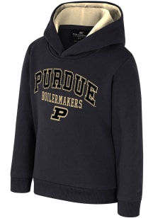 Colosseum Purdue Boilermakers Toddler Black Centauri Long Sleeve Hooded Sweatshirt