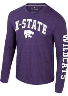 Colosseum K-State Wildcats Purple Reese Long Sleeve T Shirt