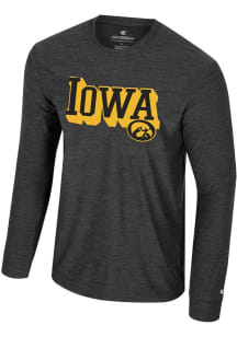 Colosseum Iowa Hawkeyes Black Edey Long Sleeve T-Shirt