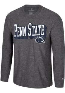 Colosseum Penn State Nittany Lions Charcoal Edey Long Sleeve T-Shirt