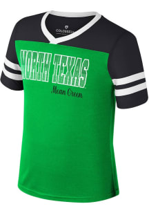 Colosseum North Texas Mean Green Girls Green Space Opera Short Sleeve Fashion T-Shirt