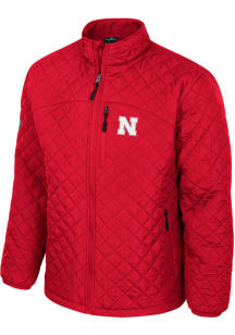 Colosseum Nebraska Cornhuskers Mens Red Back on Top Puffer Medium Weight Jacket