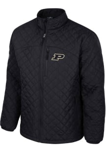 Colosseum Purdue Boilermakers Mens Black Back on Top Puffer Medium Weight Jacket