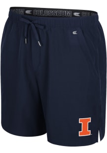 Colosseum Illinois Fighting Illini Mens Navy Blue Purdy Shorts