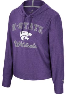 Colosseum K-State Wildcats Womens Purple Skipper Hooded Sweatshirt