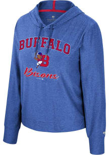 Colosseum Buffalo Bisons Womens Red Skipper Hooded Sweatshirt